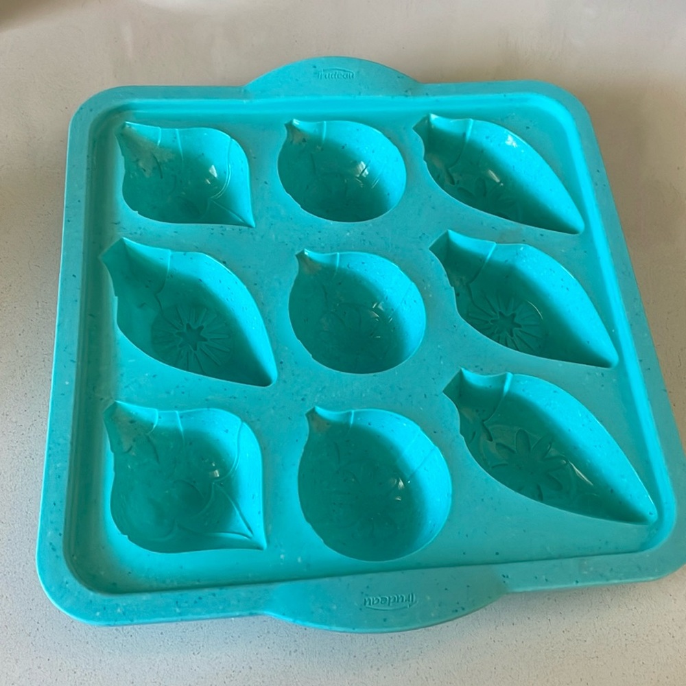 Christmas ornament silicone mold for baking or candy making